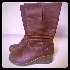 NWOT Keen Akita wedge leather boots Women’s Size 7